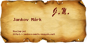 Jankov Márk névjegykártya